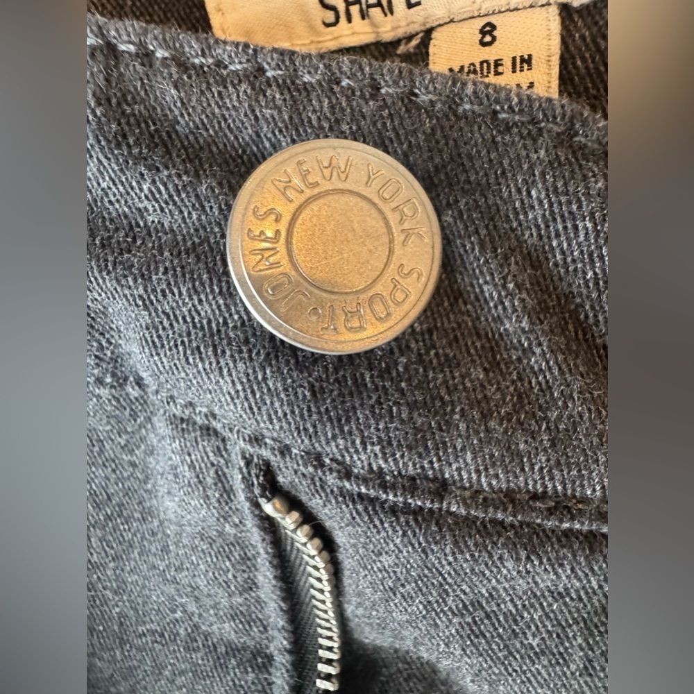 Jones New York Black High-Rise Wide Leg Jeans - Picture 7 of 10